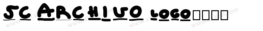 SC ARCHIVO logo字体转换